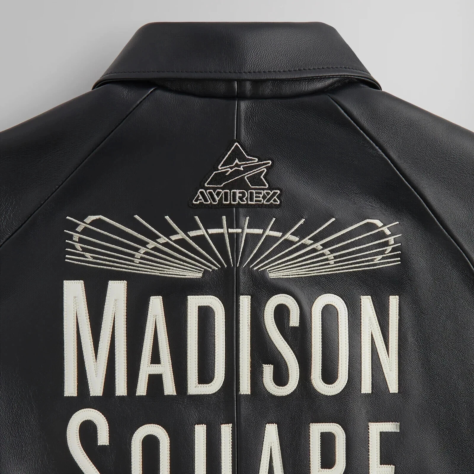 Avirex Knicks x Rangers Madison Square Garden Leather Varsity Jacket NWT - Image 5