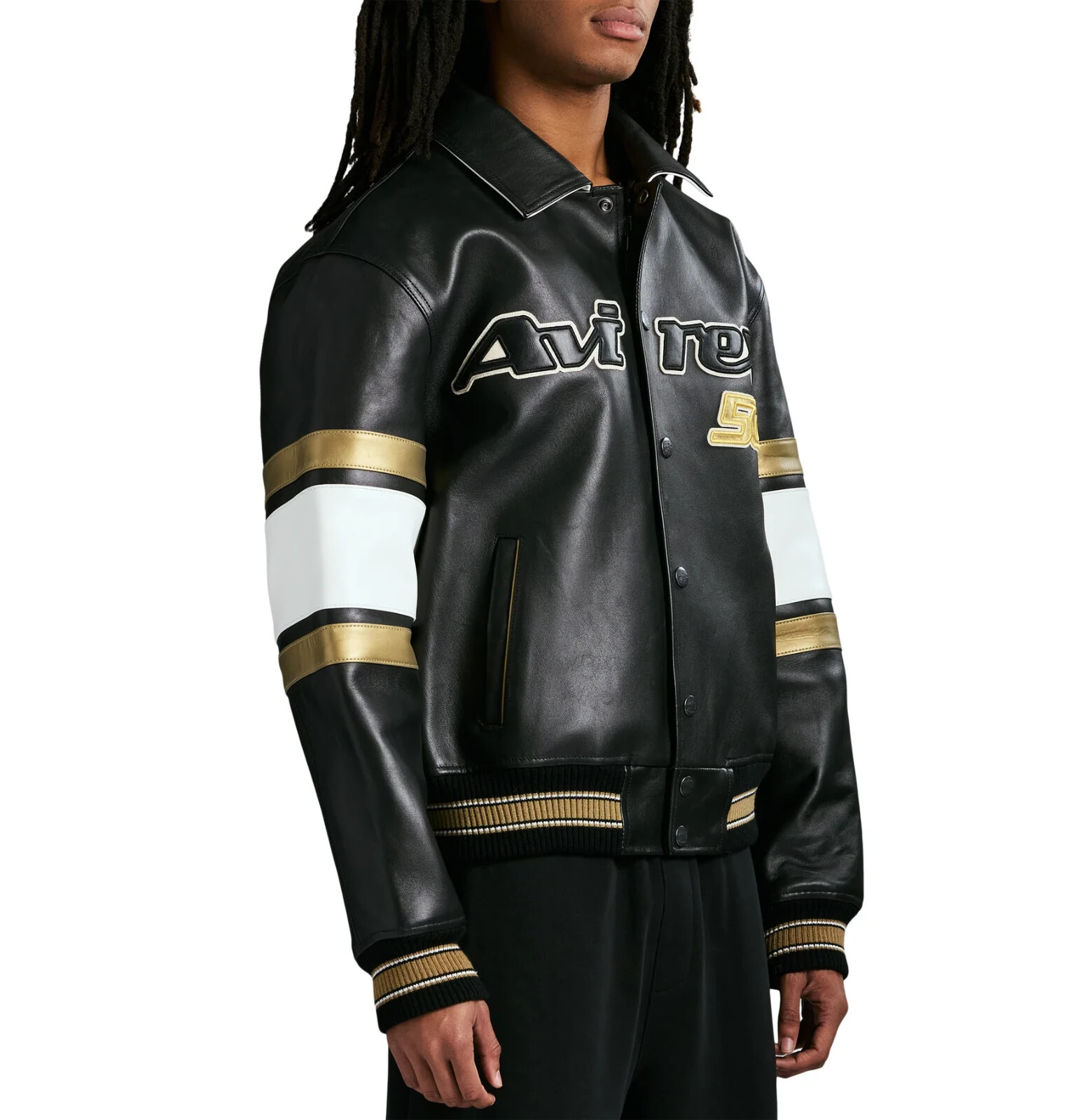 Men's Avirex 50th Anniversary Limited Jacket Black Gold Brand NEW - Image 4