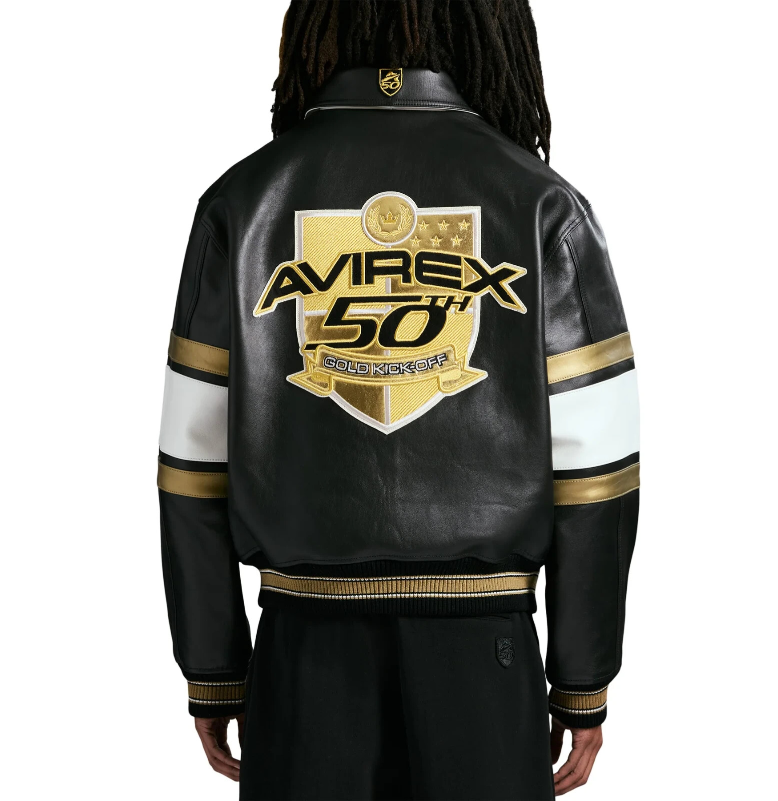 Men's Avirex 50th Anniversary Limited Jacket Black Gold Brand NEW - Image 6